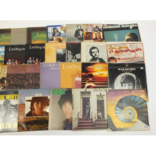 2790 - Folk Rock vinyl LP's including Aztec Two, Lindisfarne/Alan Hull, Tony Joe White and Dan Hicks