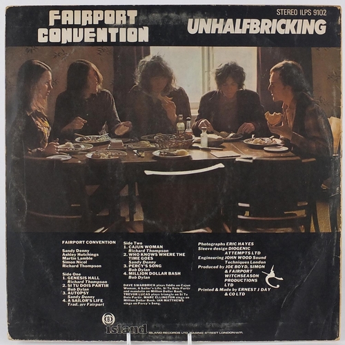 2697 - Fairport Convention, two vinyl LP's, both first pressings, Liege and Lief, Island ILPS 9115 and Unha... 