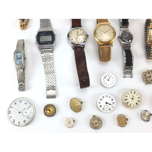 2672 - Vintage and later ladies and gentleman's wristwatches including Timex, Oratio and Casio examples