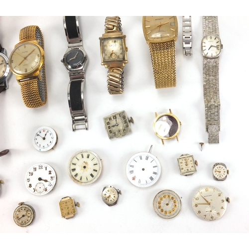 2672 - Vintage and later ladies and gentleman's wristwatches including Timex, Oratio and Casio examples