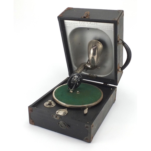 2043 - Decca junior portable wind up gramophone