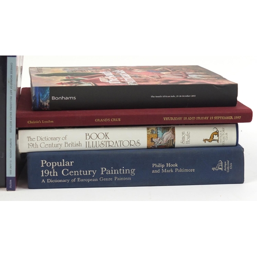 189 - Reference books and auction catalogues including Bonhams, Chrtisies and The Dictionary of artists in... 