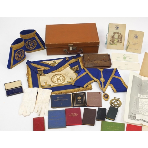 288 - British Militaria and Masonic Regalia relating to the Money family, including 9ct gold and enamelled... 