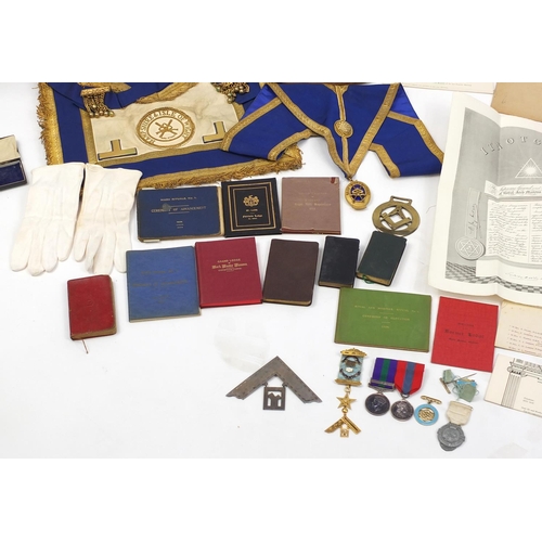 288 - British Militaria and Masonic Regalia relating to the Money family, including 9ct gold and enamelled... 