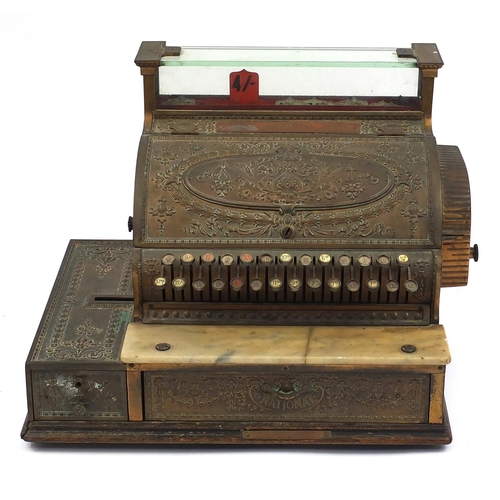 70 - Vintage National Cash Register cashier, serial number 490192, 43.5cm H x 59cm W x 41.5cm D