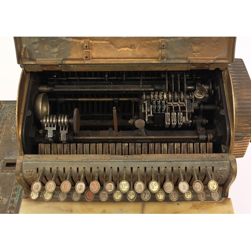 70 - Vintage National Cash Register cashier, serial number 490192, 43.5cm H x 59cm W x 41.5cm D