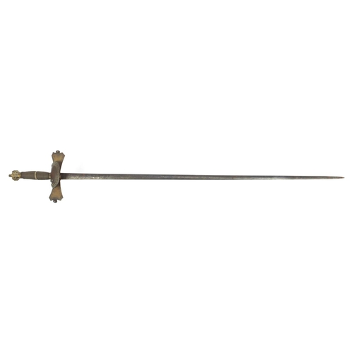 335 - 19th century Military interest court sword, 92cm in length