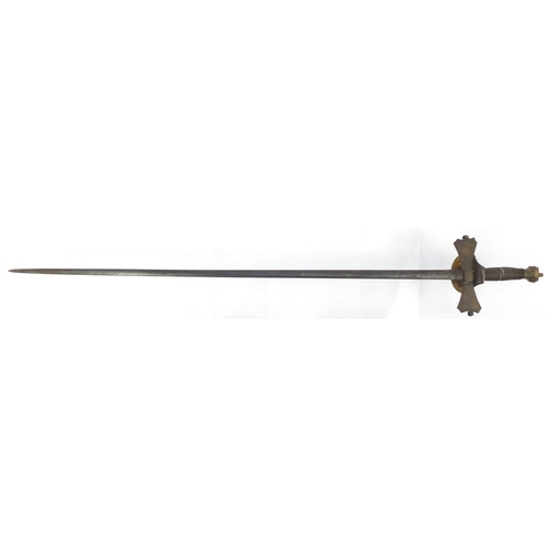 335 - 19th century Military interest court sword, 92cm in length