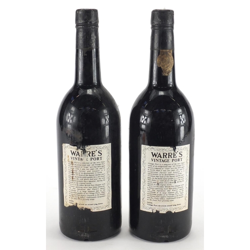 84 - Two bottles of Warre's 1983 vintage port