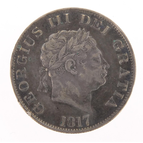 235 - George III 1817 silver half crown, approximate weight 14.1g