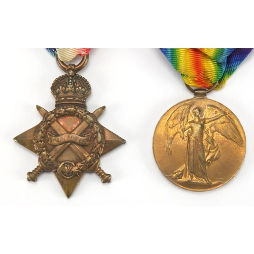 294 - British Military World War I Victory medal and 1914 Star