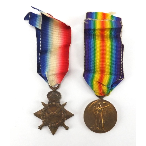 294 - British Military World War I Victory medal and 1914 Star