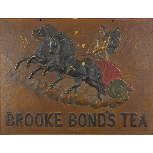 153 - 19th century Brooke Bond's tea original advertising panel with Brooke Bond & Co Limited tea label an... 