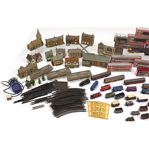 393 - 00 gauge model railway track and accessories including Lima locomotives, Hornby Thomas The Tank Engi... 