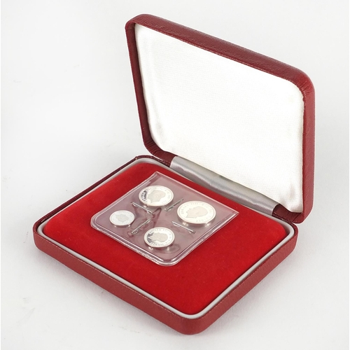 243 - George VIII 1936 silver four piece Maundy coin set