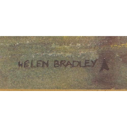 173 - Helen Bradley, pair of prints, Waiting for Grandpa and Gathering Blackberries, each mounted and fram... 