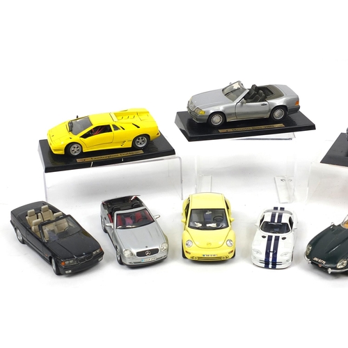 180 - Group of die cast vehicles mostly Maisto and Burago examples