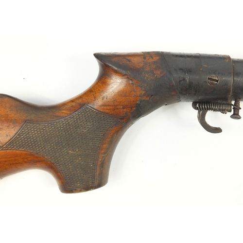 358 - Two vintage BSA air rifles including a model D, the largest 113cm in length