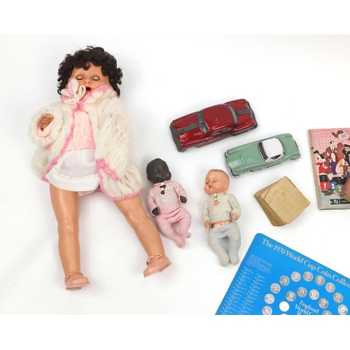 184 - Vintage toys including dolls and tin plate cars