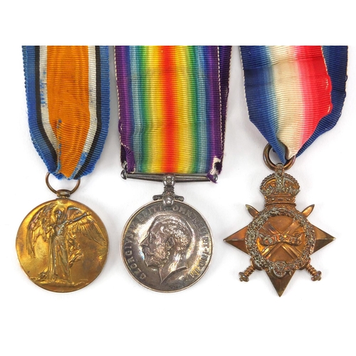 292 - British Miltiary World War I trio awarded to 2028SJT.W.P.HUTCHINSON.YORK.HRS