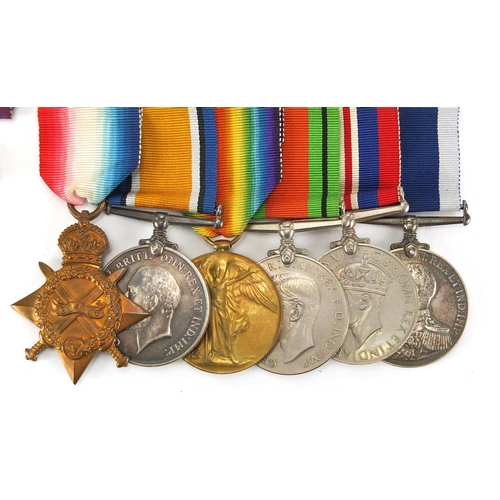 287 - British Military World War I and World War II medal group and related Militaria, relating to PTE C H... 