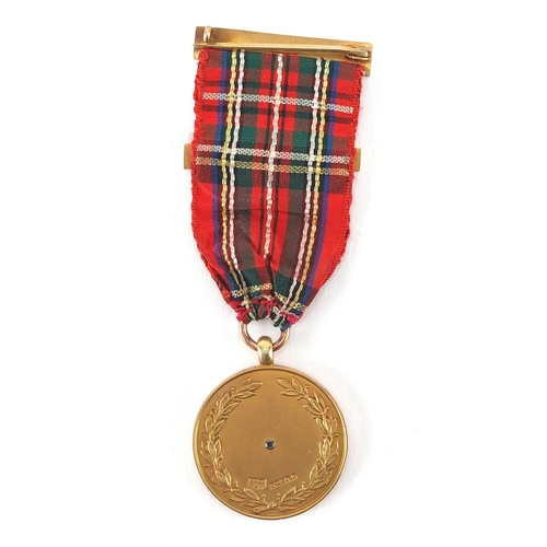 323 - Military interest 9ct gold Scots Guard Association Jewel, awarded to President Mr E B Abbey 1937-193... 