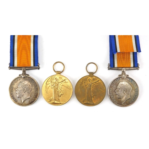 289 - British Military World War I medals and death plaque relating to the Elgar family, comprising pair a... 