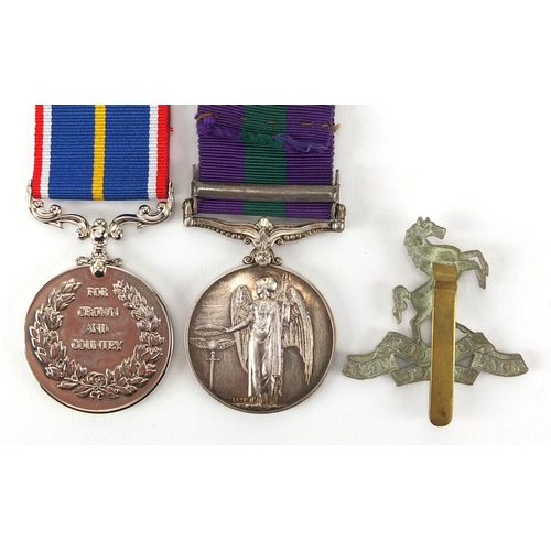 303 - British Militaria relating to PTE K CHAPMAN comprising George VI general service medal with Malaya b... 