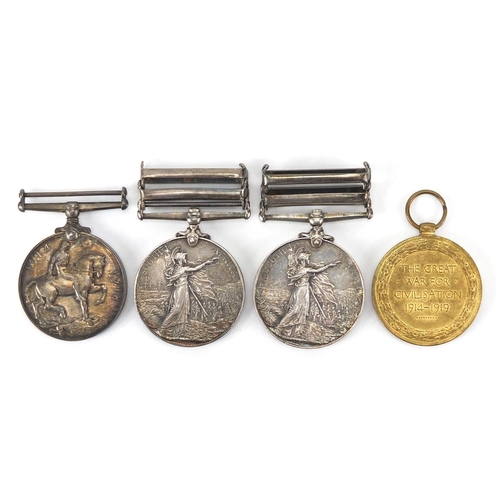 285 - British Military Victorian and later medal group relating to PTE J SAMUELS comprising Queen Victoria... 