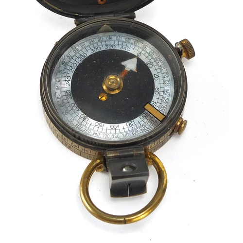 314 - Military interest World War I Verners pattern field compass and pocket sextant by Lawrence and Mayo ... 