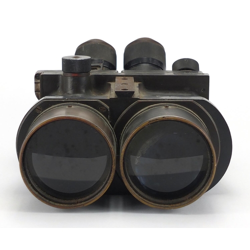 331 - German World War II tank binoculars, inscribed Rathonov and numbered 21906, 29cm in length