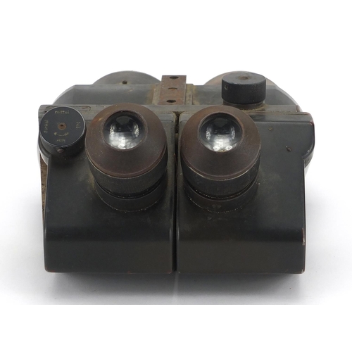 331 - German World War II tank binoculars, inscribed Rathonov and numbered 21906, 29cm in length