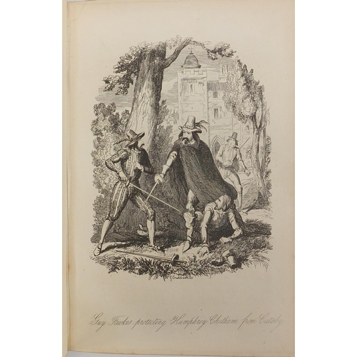 180 - Guy Fawkes or The Gunpowder Treason and Historical Romance by William Harrison Ainsworth, tooled lea... 