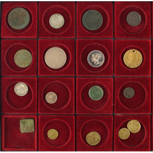 224 - Antique and later British and World coinage arranged in collectors drawers, including hammered silve... 