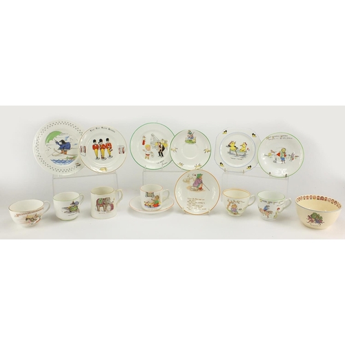 667 - Collection of nursery china including Cauldon, Royal Doulton, Crown Staffordshire, Midwinter and Sut... 