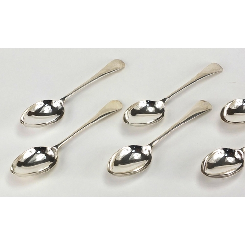 787 - Matched set of eight silver spoons, various Sheffield hallmarks 18cm in length, approximate weight 3... 