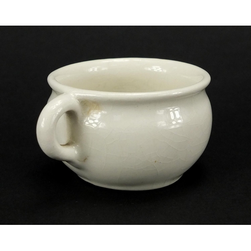 330 - World War II Chums, What Would You Do Hitler crested chamber pot, factory marks to the base, 3.7cm h... 