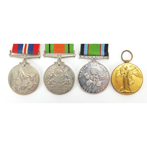 301 - British Military World War I, World War II and Battle For Britain medals, relating to the Lines fami... 