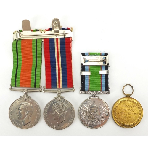 301 - British Military World War I, World War II and Battle For Britain medals, relating to the Lines fami... 