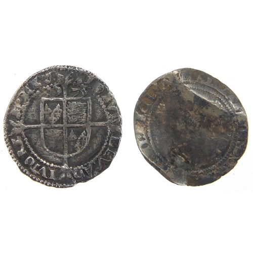 211 - Four Elizabethan hammered silver pennies, including dates 1566, 1572 and 1575, approximate weight 4.... 