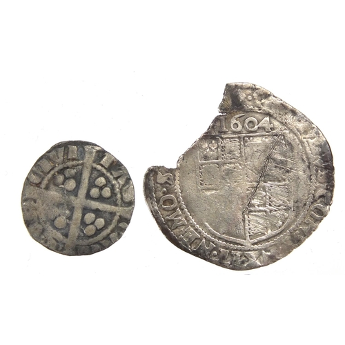 217 - Eleven hammered silver coins including six pence, three pence and pennies, approximate weight 13.4g