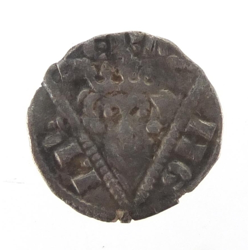 192 - Irish Edward I hammered silver farthing, 1.2cm in diameter, approximate weight 0.3g