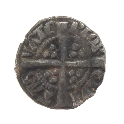 192 - Irish Edward I hammered silver farthing, 1.2cm in diameter, approximate weight 0.3g