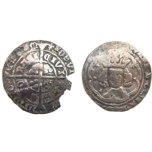 200 - Five hammered silver coins, each approximately 2.6cm in diameter, approximate weight 14.4g