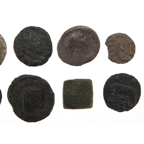 260 - Twelve Roman coins, approximate weight 25.3g