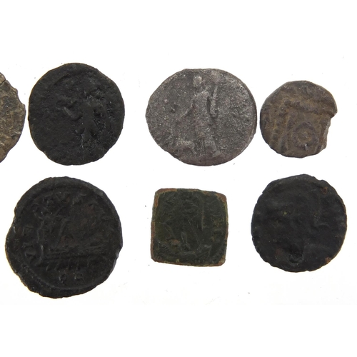 260 - Twelve Roman coins, approximate weight 25.3g