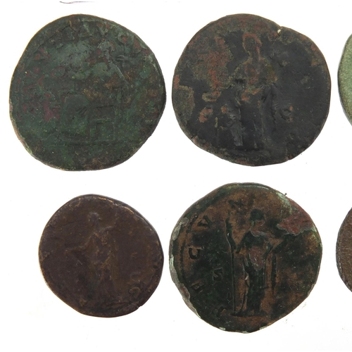 261 - Ten Roman coins, approximate weight 162.0g