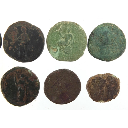 261 - Ten Roman coins, approximate weight 162.0g