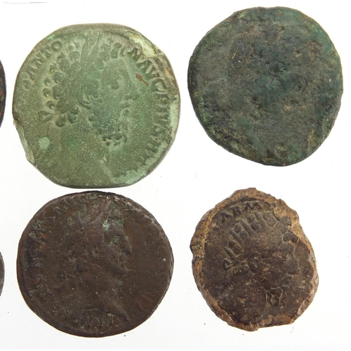 261 - Ten Roman coins, approximate weight 162.0g