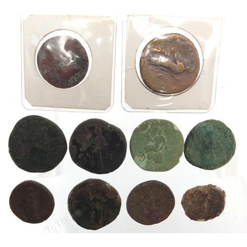 261 - Ten Roman coins, approximate weight 162.0g